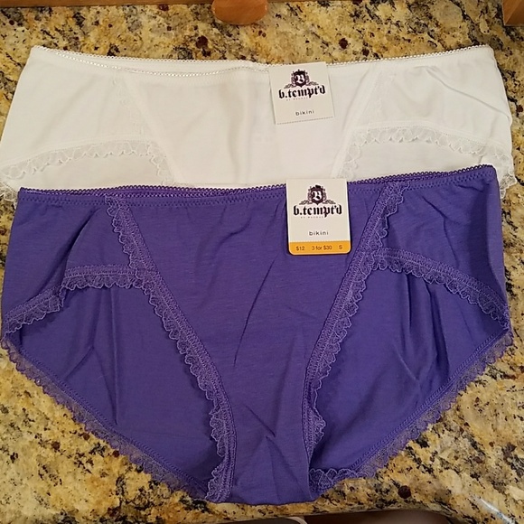 Add on $3 New Purple B.Temptd bikini underwear Small - Picture 3 of 8
